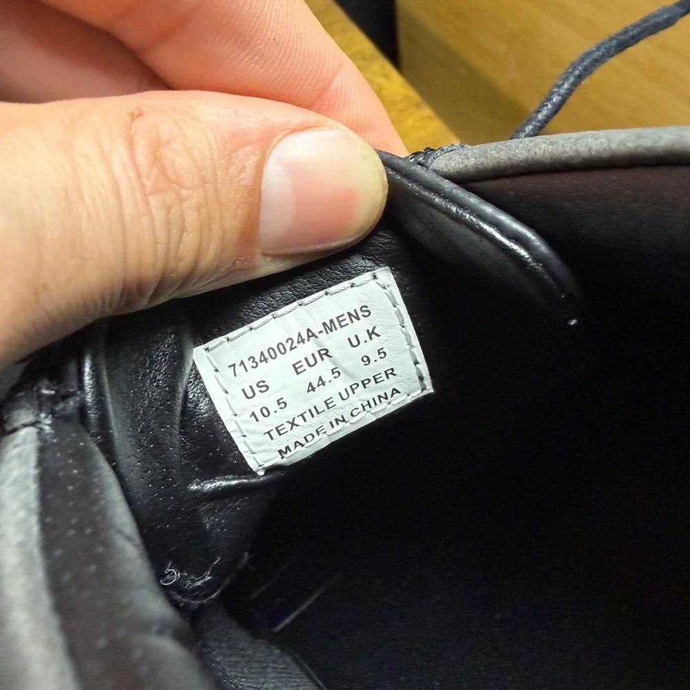 G.H. Bass 71340024A Black Grey Textile Chukka Sneakers Mens 10.5